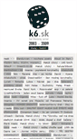 Mobile Screenshot of k6.sk